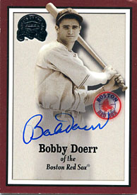 Bobby Doerr Autographed / Signed 2000 Fleer Card