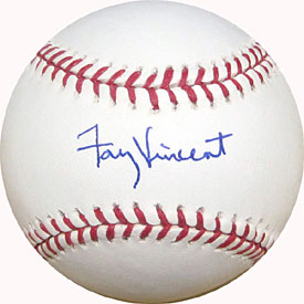 Fay Vincent Autographed / Signed Baseball