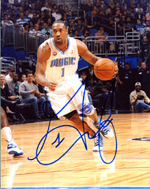 Gilbert Arenas Autographed / Signed Dribbling 8x10 Photo