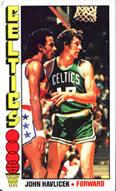 Johh Havlicek Unsigned 1976-1977 Topps Card