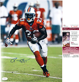 Ronnie Brown Autographed / Signed 11x14 Photo (James Spence)