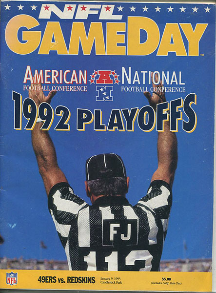 1992 Playoffs Game Day Magazine