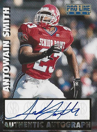 Antowain Smith Autographed 1997 Pro Line Card