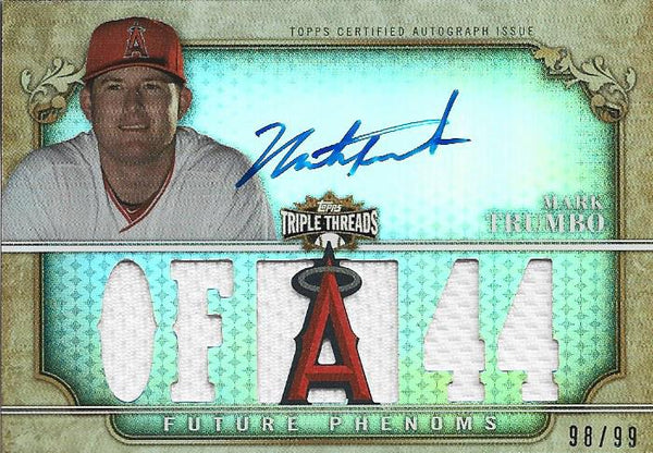 Mark Trumbo Autographed Topps Triple Thread Card #98/99