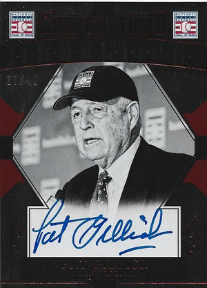 Pat Gillick Autographed Panini Card #37/49