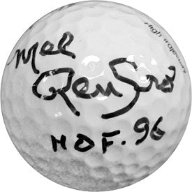 Mel Renfro HOF 96 Autographed Top Flite 3 XL Golf Ball