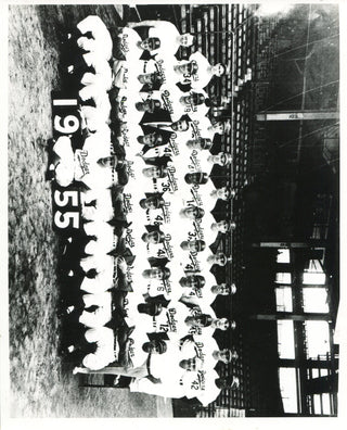 1955 Brooklyn Dodgers Football Team Type 1 Original Photograph Blow UP