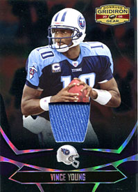 Vince Young Unsigned 2008 Donruss Gridiron Jersey Card