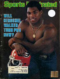 Herschel Walker Unsigned 1982 Sports Illustrated