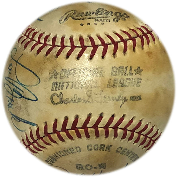 1970 All Star Autographed Baseball Reverse Sweet Spot 