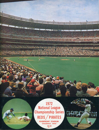 1972 National League Championship Game 4 Program with Game 4 Ticket