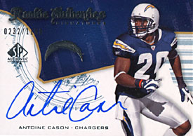 Antoine Cason Signed 2008 UpperDeck Rookie Card