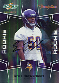 Erin Henderson Signed 2008 Rookie Card