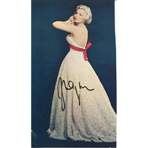 Zsa Zsa Gabor Autographed/Signed Postcard
