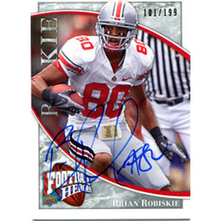 Brian Robiskie Autographed / Signed 2009 Upper Deck Card