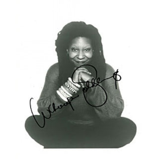 Whoopi Goldberg Autographed / Signed Black & White 8x10 Photo