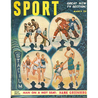 George Mikan & Gordie Howe March 1951 Sport Magazine