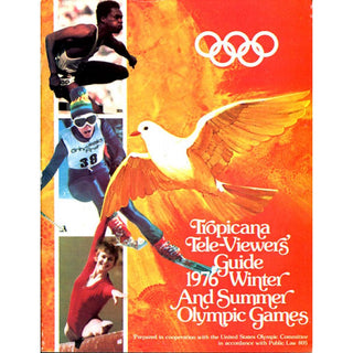 1976 Winter and Summper Olympic Games Tropicana Tele-Viewers' Guide