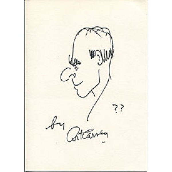 Art Carney Autographed/Signed 8x10 Drawing