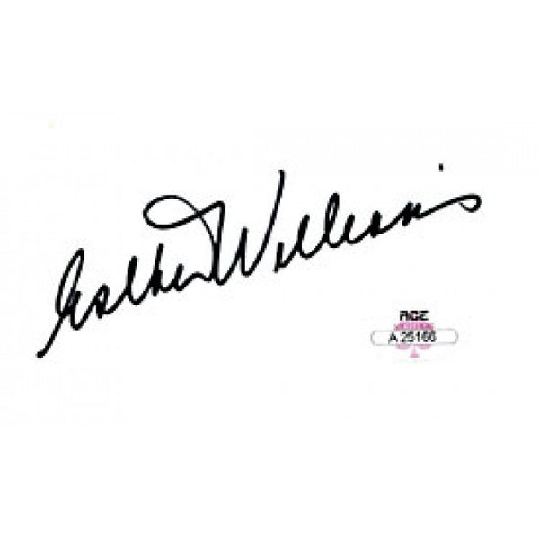 Esther Williams Autographed / Signed 3x5 Card (Ace)