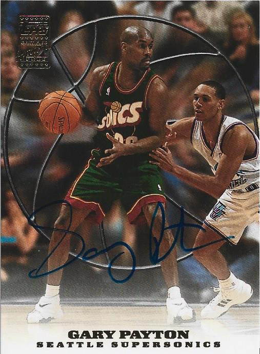 Gary Payton Autographed Topps Card