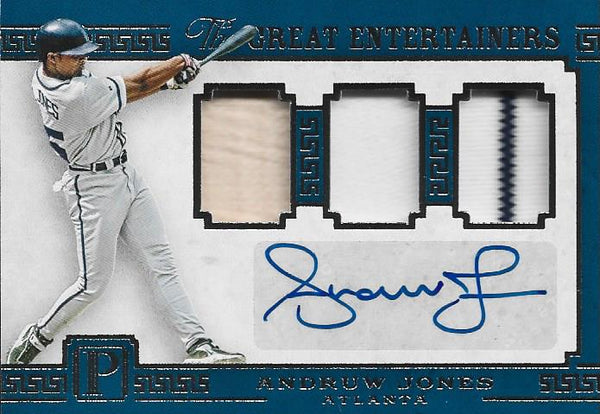 Andruw Jones 2016 Autographed Panini Jersey Card #112/199