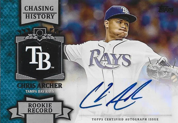 Chris Archer Autographed 2013 Topps Rookie Card