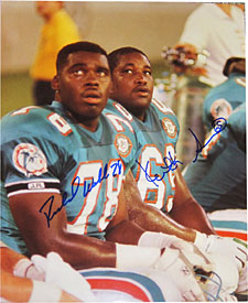 Richmond Webb & Keith Sims Autographed 11x14 Miami Dolphins Photo