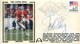 John Elway Autographed / Signed 1988 Super Bowl XXII Gateway Cover