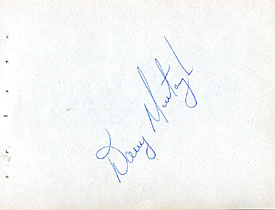 Danny Murfaugh Autographed / Signed Autograph Page (James Spence)