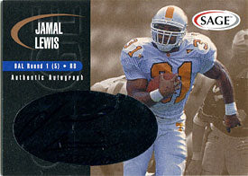Jamal Lewis Autographed / Signed 2000 Sage Card