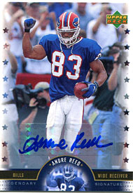 Andre Reed Autographed / Signed 2005 Upper Deck Card