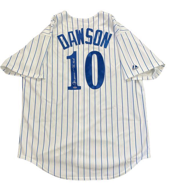 Andre Dawson Autographed Authenticate Majestic Montreal Expos Jersey