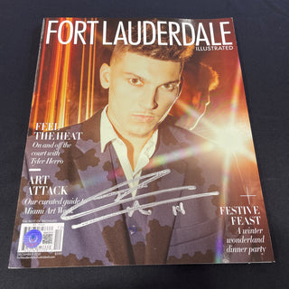 Tyler Herro Autographed Fort Lauderdale Magazine Cover