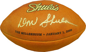 Don Shula Autographed / Signed Shula's The Millennium Football (JSA)