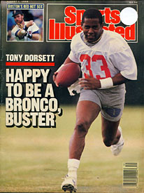 Tony Dorsett Unsigned 1988 Sports Illustrated