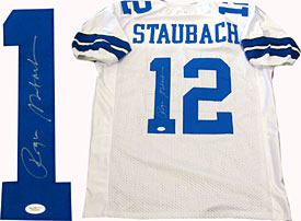 Roger Staubach Autographed / Signed Dallas Cowboys Jersey (JSA)