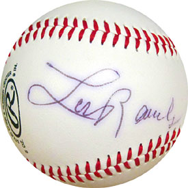 Lou Rauls Autographed / Signed Official League Baseball