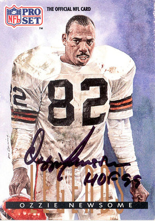 Ozzie Newsome Autograph/Signed 1991 Legends Card