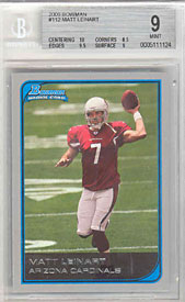 Matt Leinart Rookie 2006 Bowman #112 BGS 9 Mint