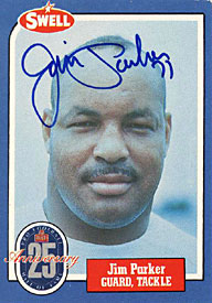 Jim Parker Autographed 1988 Swell Hall of Fame Card #98 - Baltimore Colts