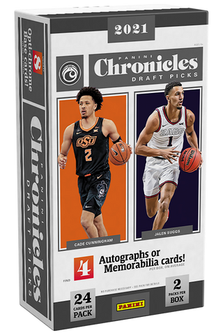 2021 Panini Chronicles Draft Picks Collegiate Basketball Cards Hobby Box