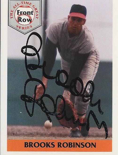 Brooks Robinson 1992 Autographed Front Row Card