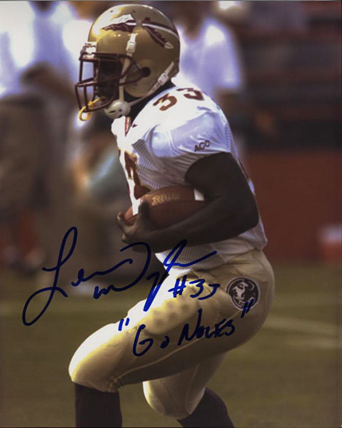 Leon Washington Go Noles Autographed / Signed 8x10 Photo