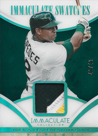 Yoenis Cespedes Immaculate Jersey Card