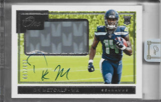 D.K. Metcalf Autographed 2019 Panini Rookie Jersey Card #123/199