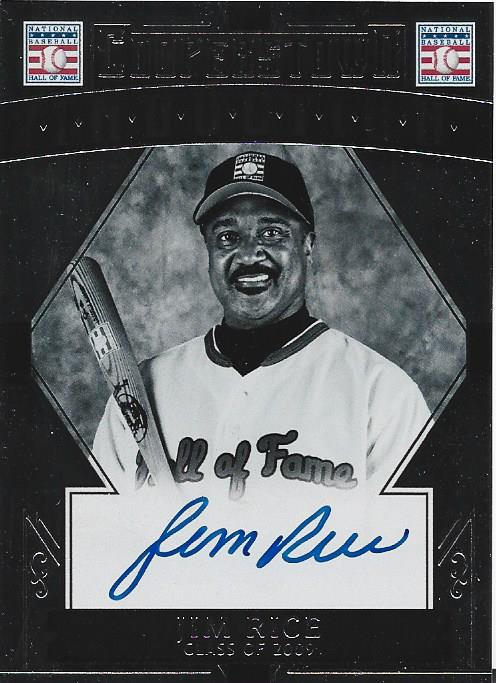 Jim Rice Autographed Panini Card