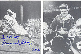 Raymond Berry Autographed Postcard