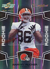 Martin Rucker Signed 2008 Score Select Rookie Card