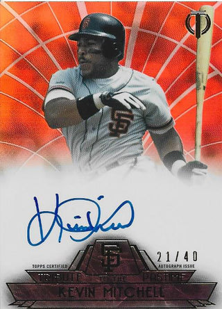 Kevin Mitchell Autographed Topps Tribute Card #21/40